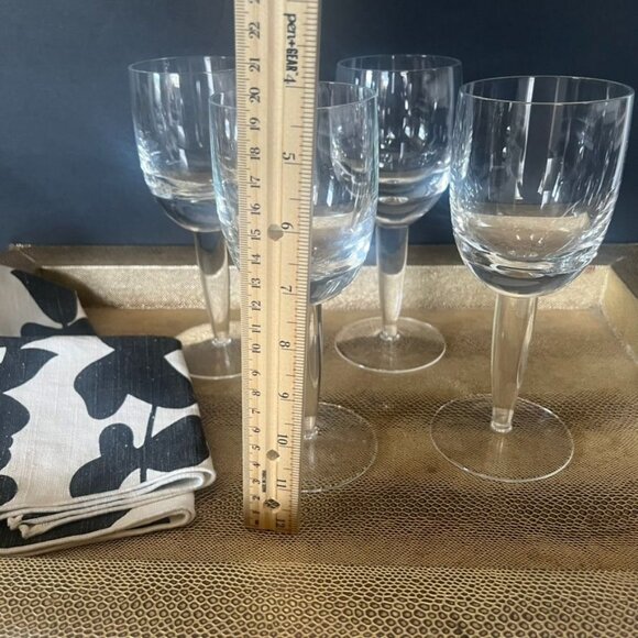 Denby "White" Set Of 4 White Wine Glasses Made In Sweden Vintage Hard to Find - Picture 5 of 7